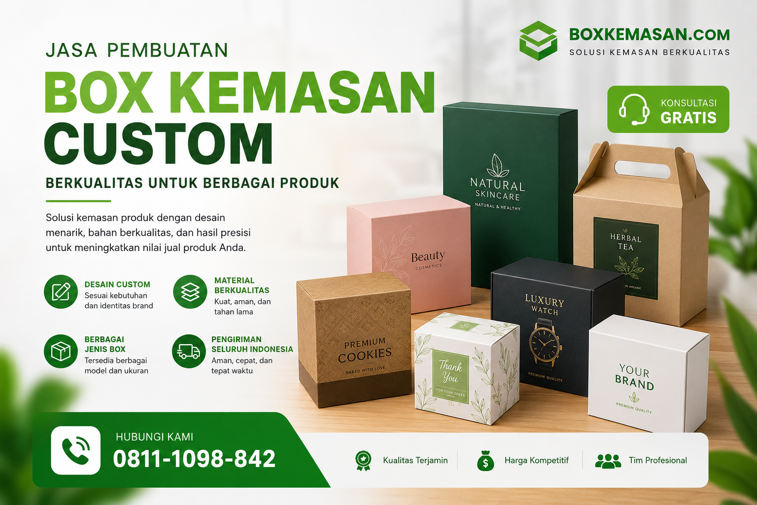 Jasa Pembuatan Box Kemasan Custom Berkualitas