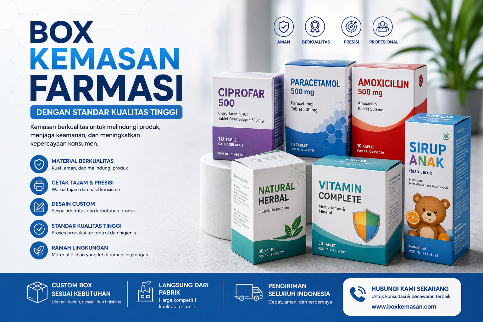 Box Kemasan Farmasi dengan Standar Kualitas Tinggi