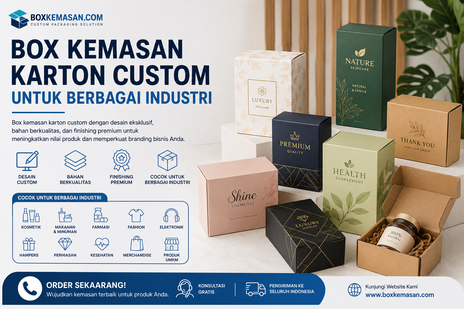 Box Kemasan Karton Custom untuk Berbagai Industri