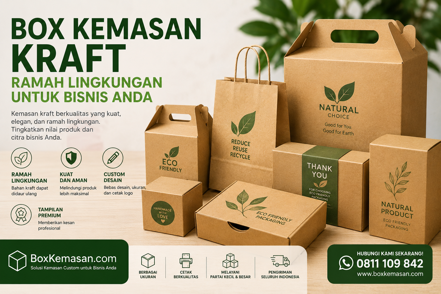 Box Kemasan Kraft Ramah Lingkungan untuk Bisnis Anda