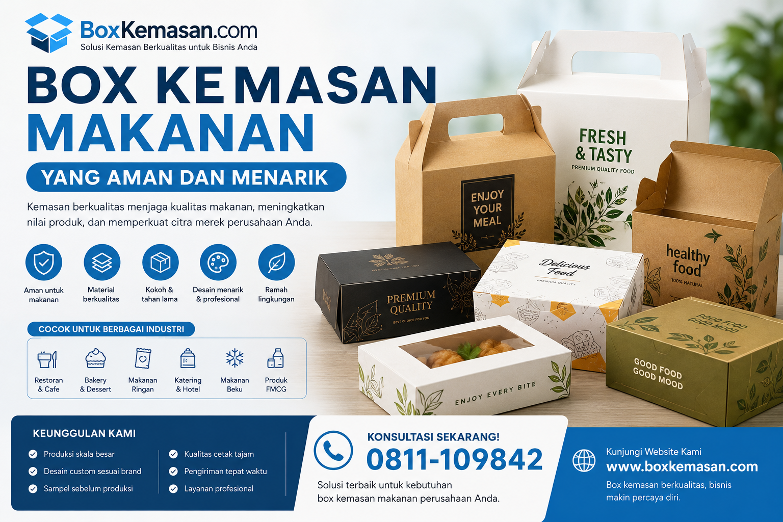 Box Kemasan Makanan yang Aman dan Menarik