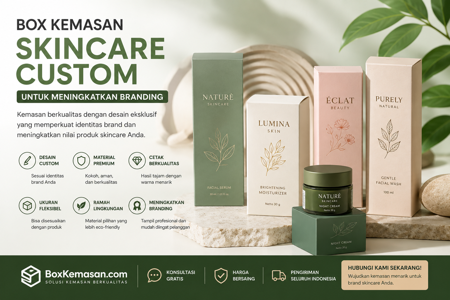 Box Kemasan Skincare Custom untuk Meningkatkan Branding