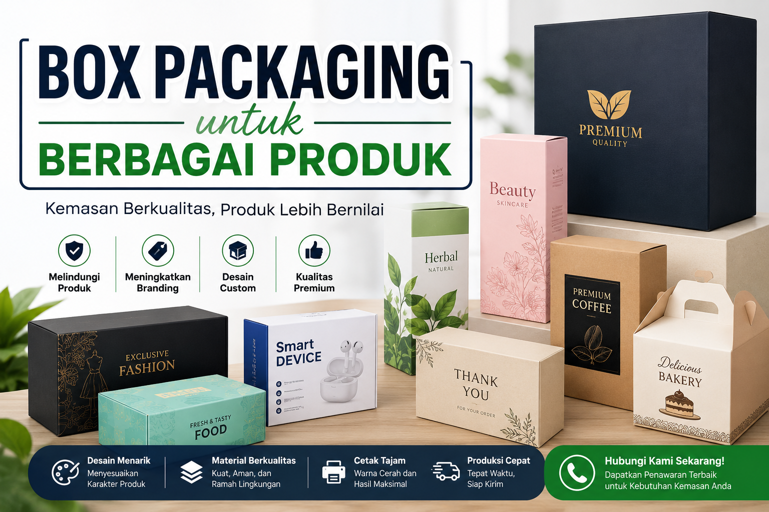 Box Packaging untuk Berbagai Produk