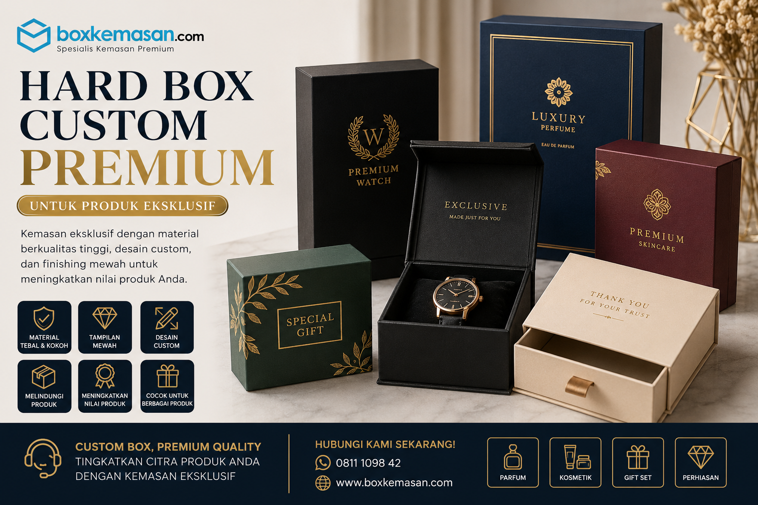Hard Box Custom Premium untuk Produk Eksklusif