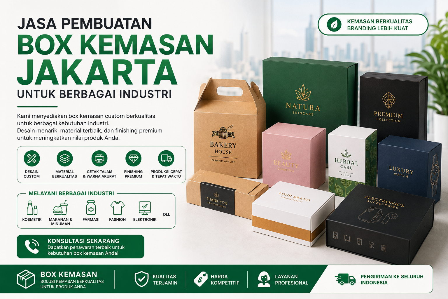 Jasa Pembuatan Box Kemasan Jakarta untuk Berbagai Industri