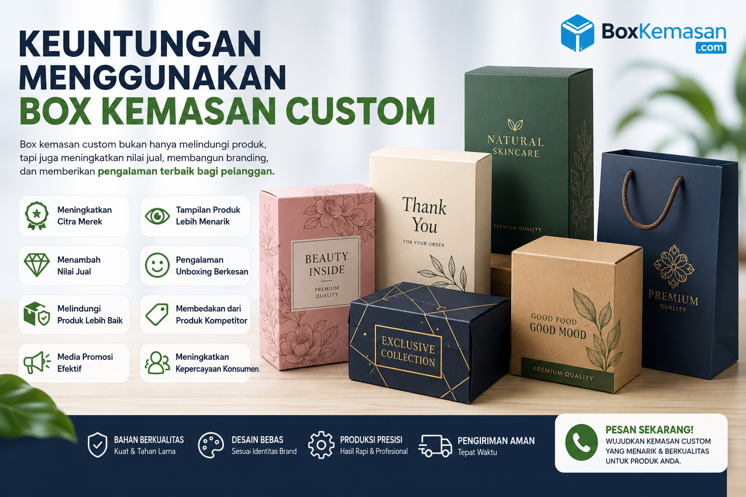 Keuntungan Menggunakan Box Kemasan Custom
