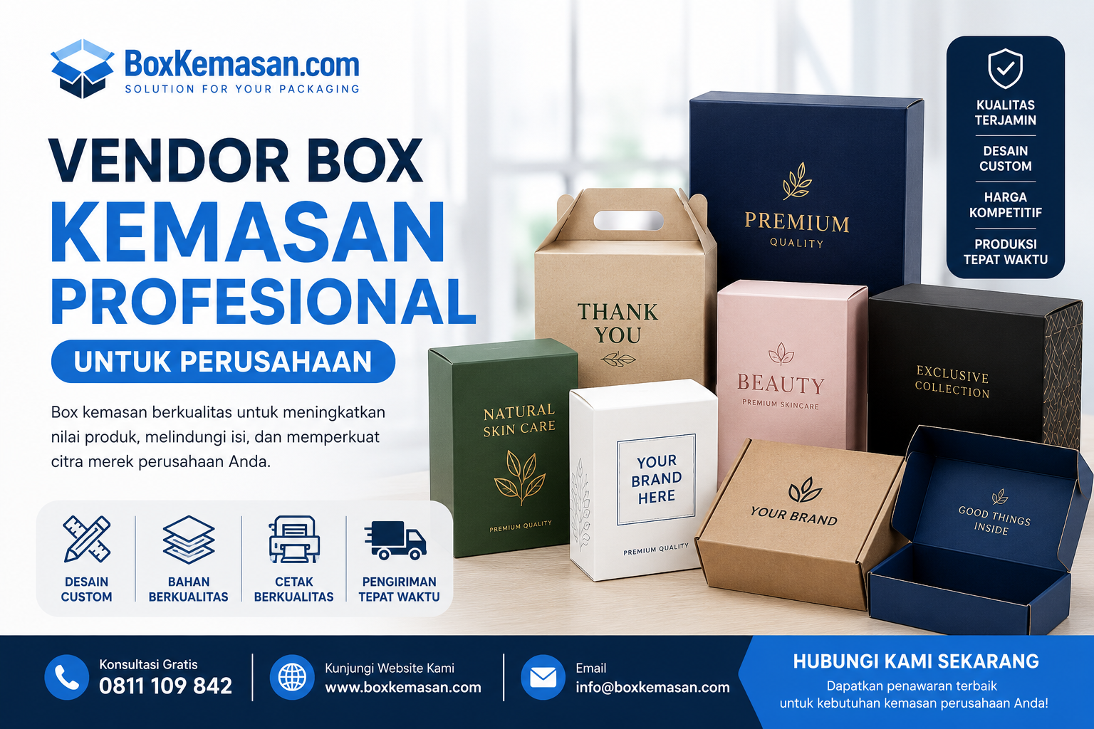 Vendor Box Kemasan Profesional untuk Perusahaan
