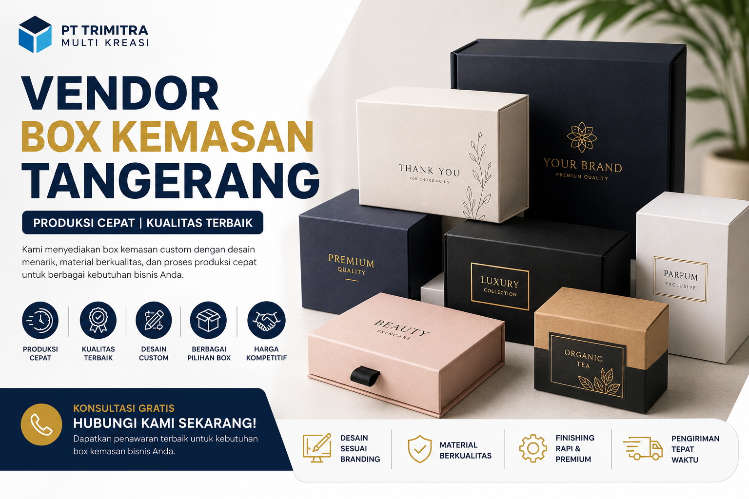 Vendor Box Kemasan Tangerang dengan Produksi Cepat